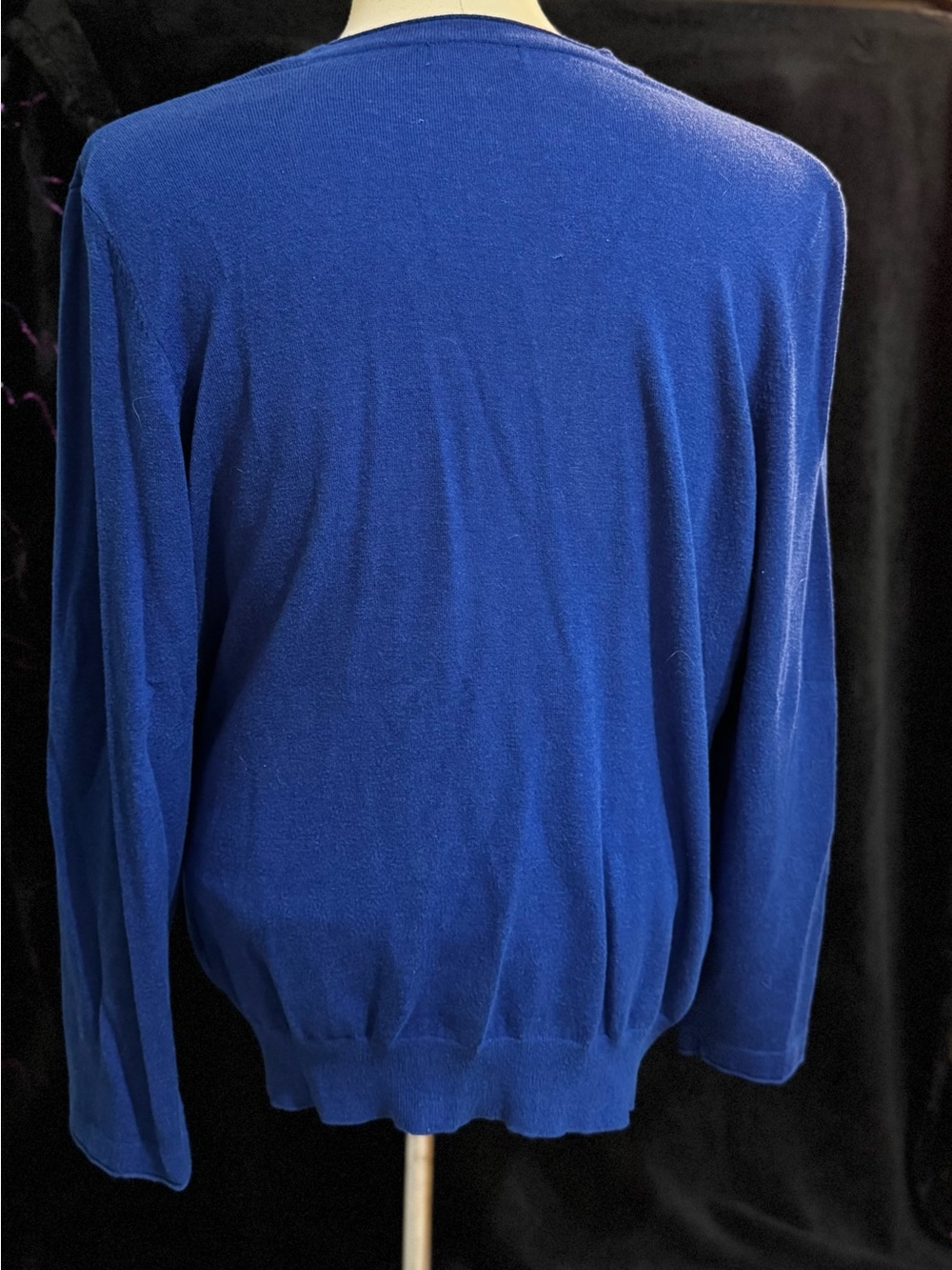 Dress Barn Royal Blue V-Neck Button Cardigan - Picture 3 of 5